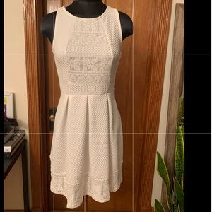 Xhilaration white dress lace stretch cutout target